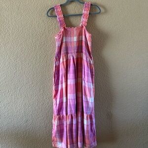 Time and Tru Plaid Maxi Dress